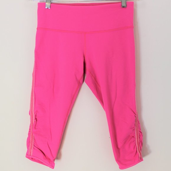 LULULEMON Power Flow Crop Legging Pinkalicious 6 - Picture 7 of 7